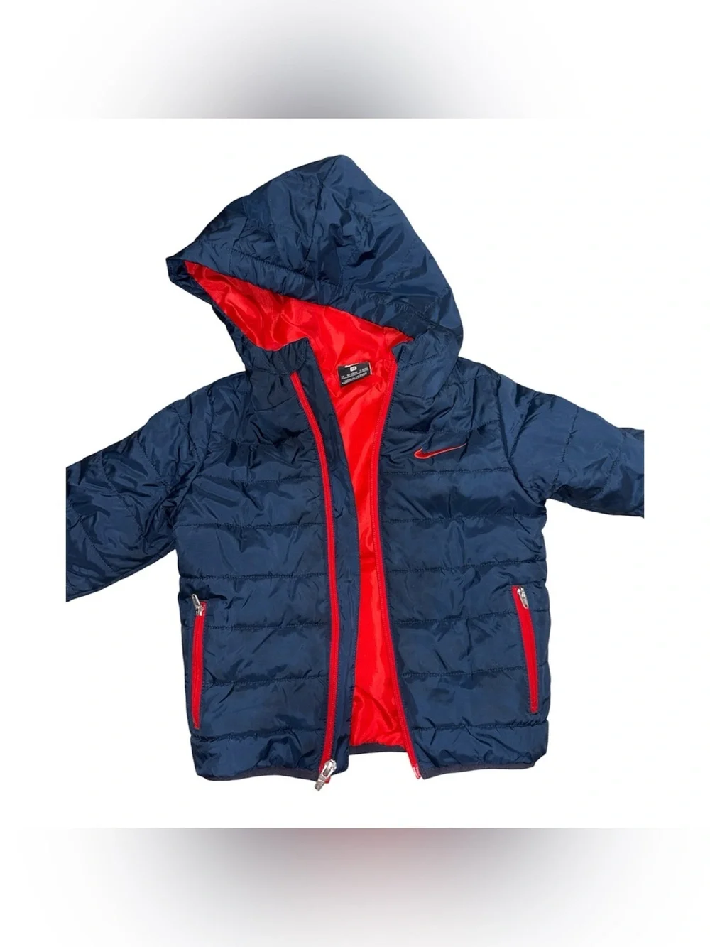 248. Nike Kids Dark Blue and Red Puffer Jacket 3T